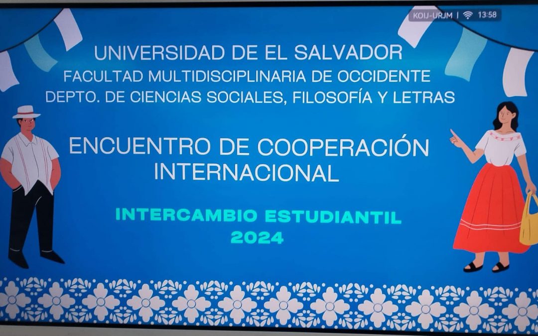 Estudiantes y profesores de las Facultad de Humanidades de la Universidad de San Carlos de Guatemala realizan movilidad académica a la Universidad de El Salvador .